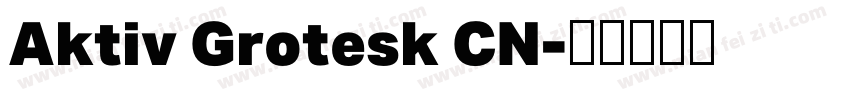 Aktiv Grotesk CN字体转换